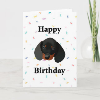 Happy Birthday Dog Dachshund Funny Wenskaart Kaart