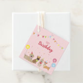 Happy Birthday Dog Party Bedankjes Labels (In situ)