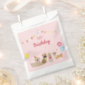 Happy Birthday Dog Party Bedankzakje (Geknipt)