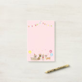 Happy Birthday Dog Party Post-it® Notes (Op bureau)