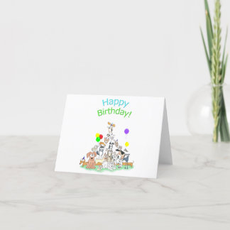 Happy Birthday Dogs Verjaardagskaart Bedankkaart