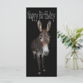 Happy Birthday Donkey Kaart (Staand voorkant)