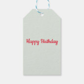 Happy Birthday-douanekaart Cadeaulabel (Achterkant)