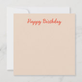 Happy Birthday-douanekaart Kaart (Achterkant)