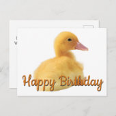 Happy Birthday Ducking Briefkaart (Voorkant / Achterkant)