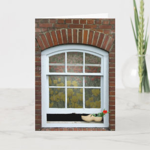 Happy Birthday Dutch Window Kaart