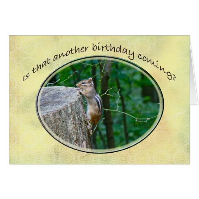 Happy Birthday - Eastern Chipmunk (Voorkant Horizontaal)