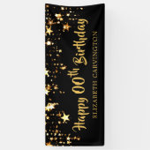 Happy Birthday - ELK JAAR gepersonaliseerd Spandoek (Verticaal)