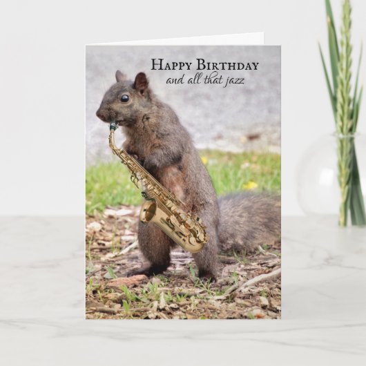Happy Birthday en de Kaart van All That Jazz (Voorkant)