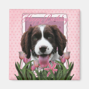 Happy Birthday - English Springer Spaniel - Baxter Magneet