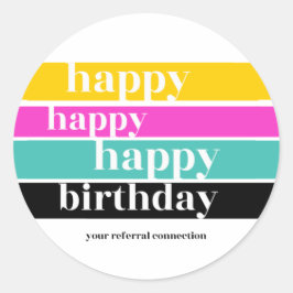 "Happy Birthday" Envelop Sticker