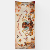 Happy Birthday Fairy Enchanted Forest Spandoek (Verticaal)