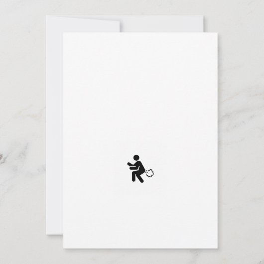 Happy Birthday Fart Card - hoop dat het een echte Kaart (Achterkant)