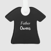 Happy Birthday Father Schattig Clergy Ornament (achterkant)