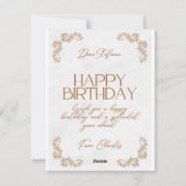 Happy Birthday Feestdagenkaart (Achterkant)