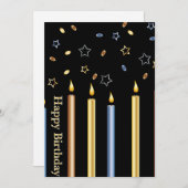 Happy Birthday Feestdagenkaart (Voorkant / Achterkant)