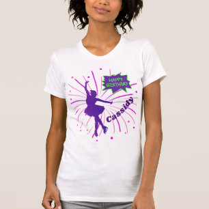 Happy Birthday Figuurschaatsen Persoonlijk T-shirt