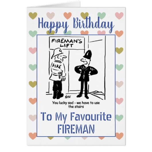 Happy Birthday Fireman (Devant)