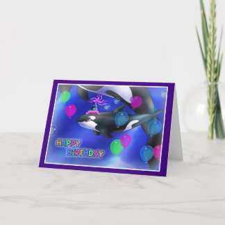 Happy Birthday Fish style 010 Kaart