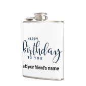Happy Birthday Flask Custom Name Gift Heupfles (Links)