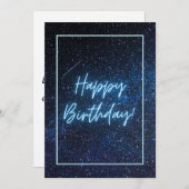 Happy Birthday Flat Card Feestdagenkaart (Voorkant / Achterkant)