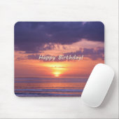 Happy Birthday Florida Beach Sunset Muismat (Met muis)
