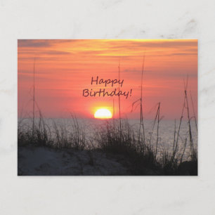 Happy Birthday Florida Oranje zonsondergang Briefkaart