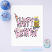 Happy Birthday Flyer (Enkel)