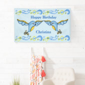 Happy Birthday Flying Fantasy Bluebird Spandoek (Insitu)