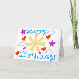 Happy Birthday! Folded Greeting Card Kaart