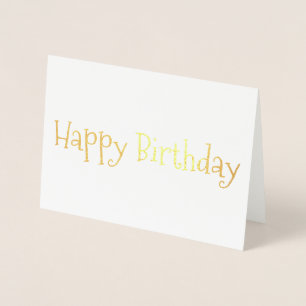 Happy Birthday Folie Card Kaarten
