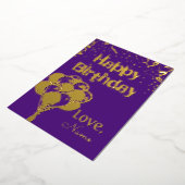 Happy Birthday Folie Feestdagenkaart (Gedraaid)