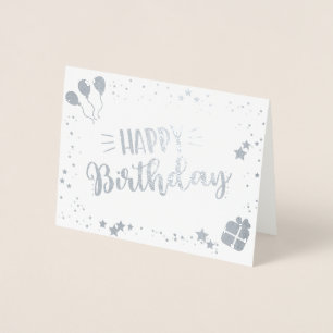 Happy Birthday Folie Kaarten