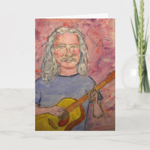 Happy Birthday Folk Rock Dude Kaart