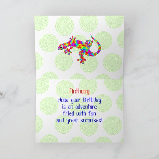 Happy Birthday for Boys Kaart (Binnen)