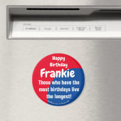 Happy Birthday Frankie Magnet Magneet (Insitu (Vaatwasser))