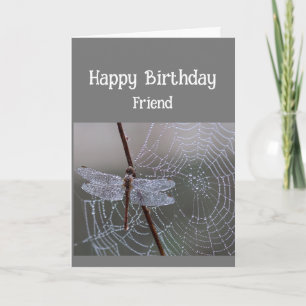 Happy Birthday Friend Dragonfly Dragonfly Kaart