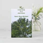 Happy Birthday Friend Flat Wenskaart (Staand voorkant)