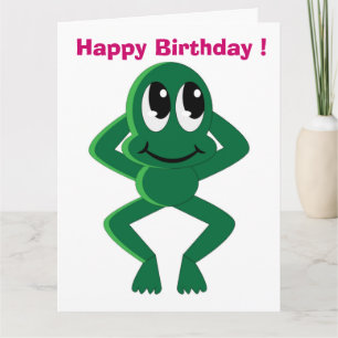 "HAPPY BIRTHDAY" FROG KAART