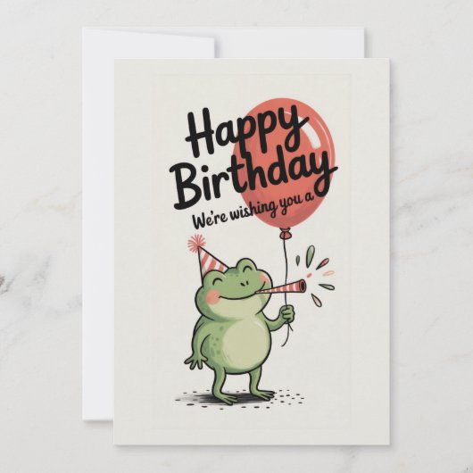 Happy Birthday Frog Party (Voorkant)