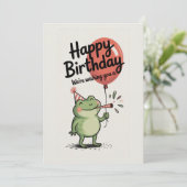 Happy Birthday Frog Party (Staand voorkant)
