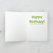 Happy Birthday Frog wenskaart Kaart (Binnen)