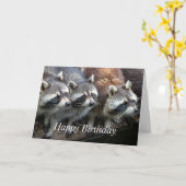Happy Birthday from all us Animals Kaart (Gele Bloem)
