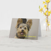 Happy Birthday from the little one. Kaart (Gele Bloem)