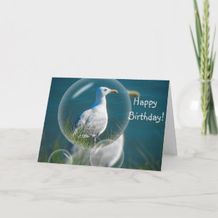 Happy Birthday Fun Seagull Kaart