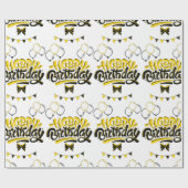 Happy Birthday Fun Wrapping Paper Cadeaupapier (Vlak)