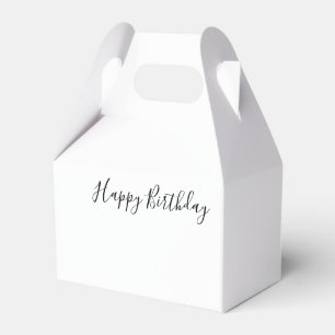 Happy Birthday Gable Favor Box Bedankdoosjes