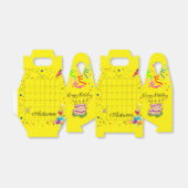 Happy Birthday Gable Favor Box February 2022Yellow Bedankdoosjes (Uitgevouwen)