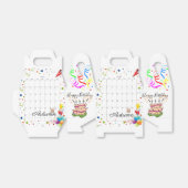 Happy Birthday Gable Favor Box Juli 2022 Bedankdoosjes (Uitgevouwen)