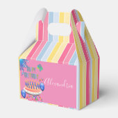 Happy Birthday Gable Favor Box Stripe Bedankdoosjes (Achterkant)